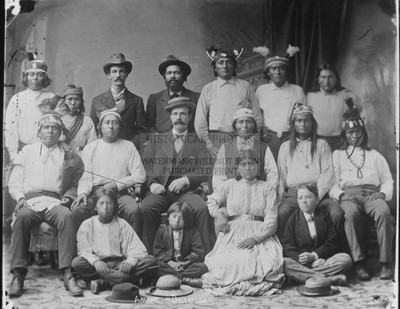 APACHE DELEGATION NATIVE AMERICANS WASHINGTON DC 1900 8.5X11 CANVAS PHOTO
