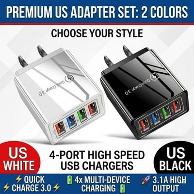 Hyper Charge Pro Charger   4-Port Quick Charge for Android iPhone Fast Charging