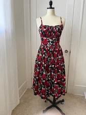 Hearts and Found Grace Dress, Rose Pattern, Size S, Vintage Inspired