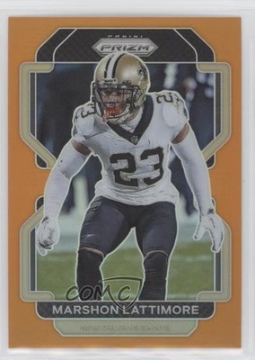 2021 Panini Prizm Orange Prizm 66/249 Marshon Lattimore #308 0i40