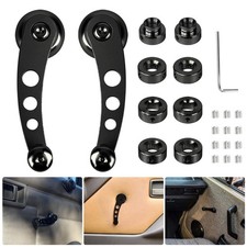 2 Pcs Manual Window Crank Handles Aluminum Universal Car Door Inside Winder Kit 2 Pcs Manual Window Crank Handles Aluminum Universal Car Door Inside Winder Kit