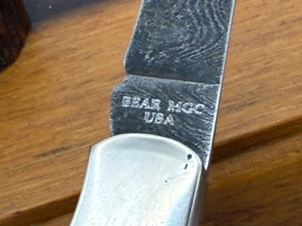 Cubiertos Bear MGC hoja única pequeño bloqueo con hoja de Damasco--2577,25 Foto 3 de 4