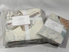 Pottery Barn Butterfly Duvet Cover 100% Cotton Cal King w/ Standard Single Sham