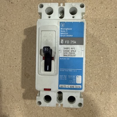 Cutler Hammer Circuit Breaker FD2030 FD 25K 30 amp