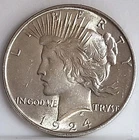 1924 P Silver Peace Dollar ■ GEM/BU ■ #2642 ■ Priced Near Melt 🔥