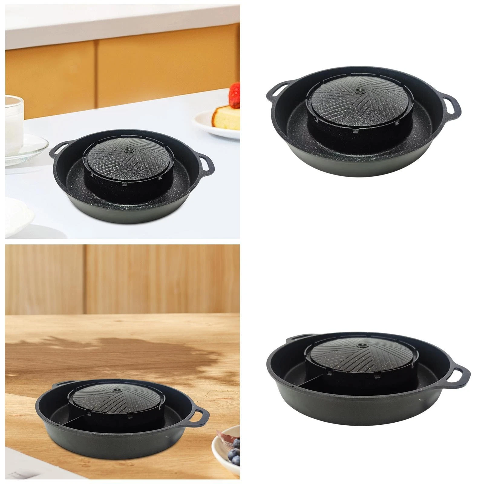 2 in 1 Grill Pan Cookware Multifunctional Korean BBQ Grill Hot Pot BBQ Stoves
Opens in a new window