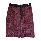 Halogen Size 4 Women's Tweed High Rise Pencil Skirt Pink Black Office Classic — photo 2