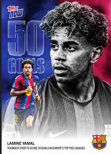 2026 Topps Now Lamine Yamal #002 FC Barcelona Soccer Card