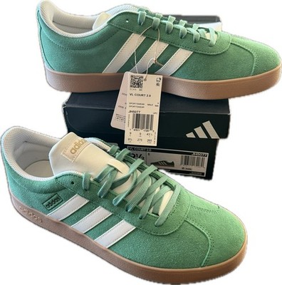 Adidas VL Court 2.0 Men s Athletic Shoe Green Skate Sneakers Footwear Trainers