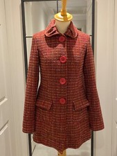 Ladies Stunning ‘bershka’ Iconic Parisian Style Short Tweed Coat Size 8-10