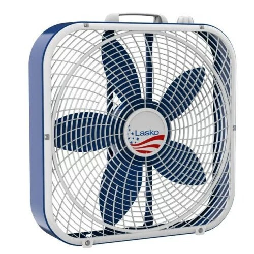 Lasko Limited Edition 20” Box Fan with 3 Speeds, B20610, Red, White u0026amp;  Blue | eBay