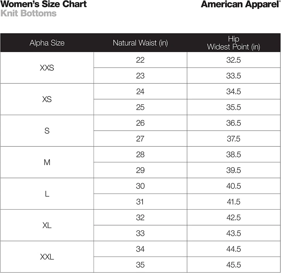American Apparel Woman's Interlock Running Shorts 7301 Elastic Waistband Size L - Image 4 of 4