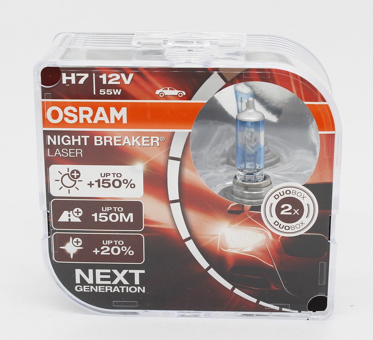 OSRAM H7 Night Breaker 12V55W 3900k +150% more light car