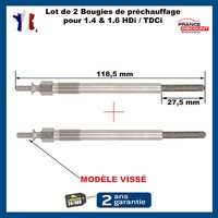2 -Kerze VorwäRmung FüR Berlingo Und Partner C4 C5 1.6 1.6L HDI C3 206 1.4