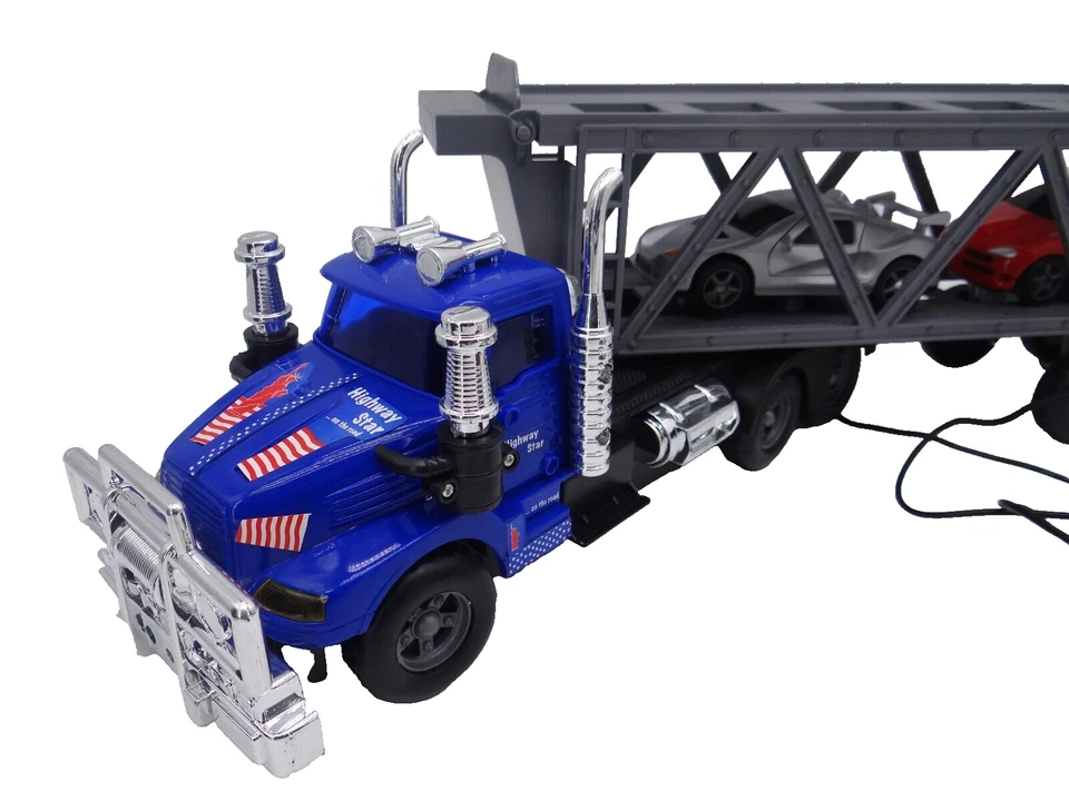 LKW Truck Transporter Kabel Ferngesteuert RC Radio Control Dickie 50cm NEU - Bild 3 von 4