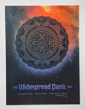 Widespread Panic Poster Murat Indianapolis 2016 Silkscreen S/N Official *RARE*