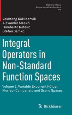 Integral Operators in Non-standard Function Spaces : Variable Exponent Hölder...