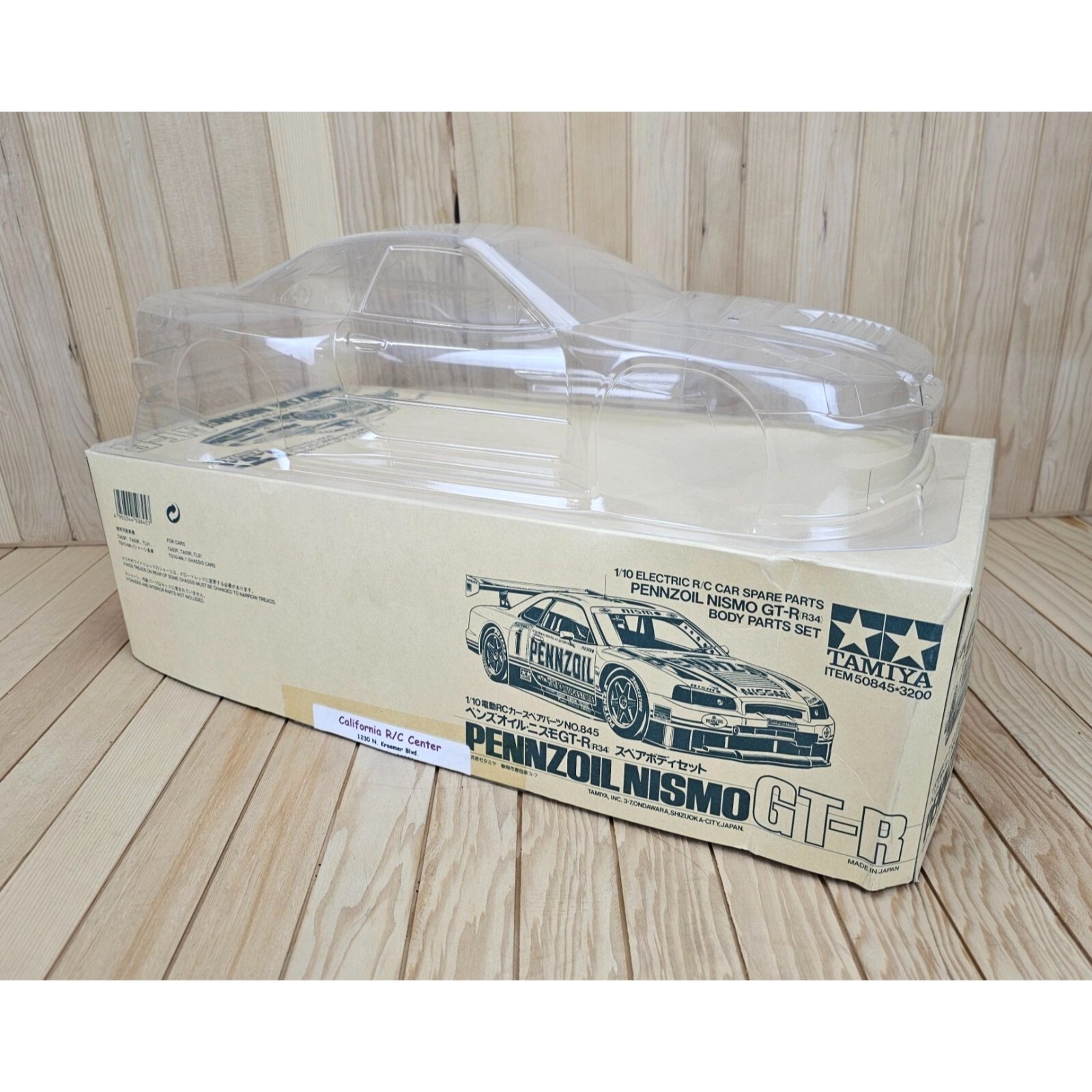 RARE Vintage Tamiya Pennzoil Nismo GT-R (R34) 1/10 Body Shell Decal Kit *NEW*