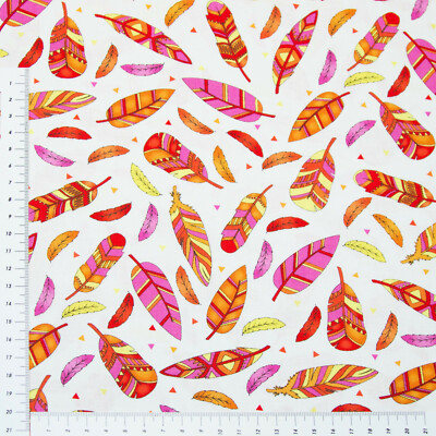 Federn - Serie Pow Wow Wow von RJR Fabrics - Patchwork Stoff Deko (0790)