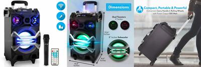 pyle 500 watt outdoor portable bluetooth