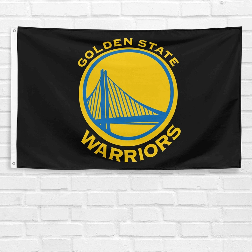 For Golden State Warriors Fans 3x5 ft Flag Basketball Champions Gift Banner - Image 2 of 4