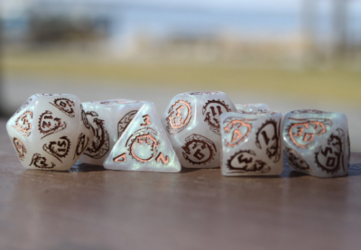 Drachen Würfelset Aus Quarz – 7-teiliges Set Für Rollenspiele & Sammler