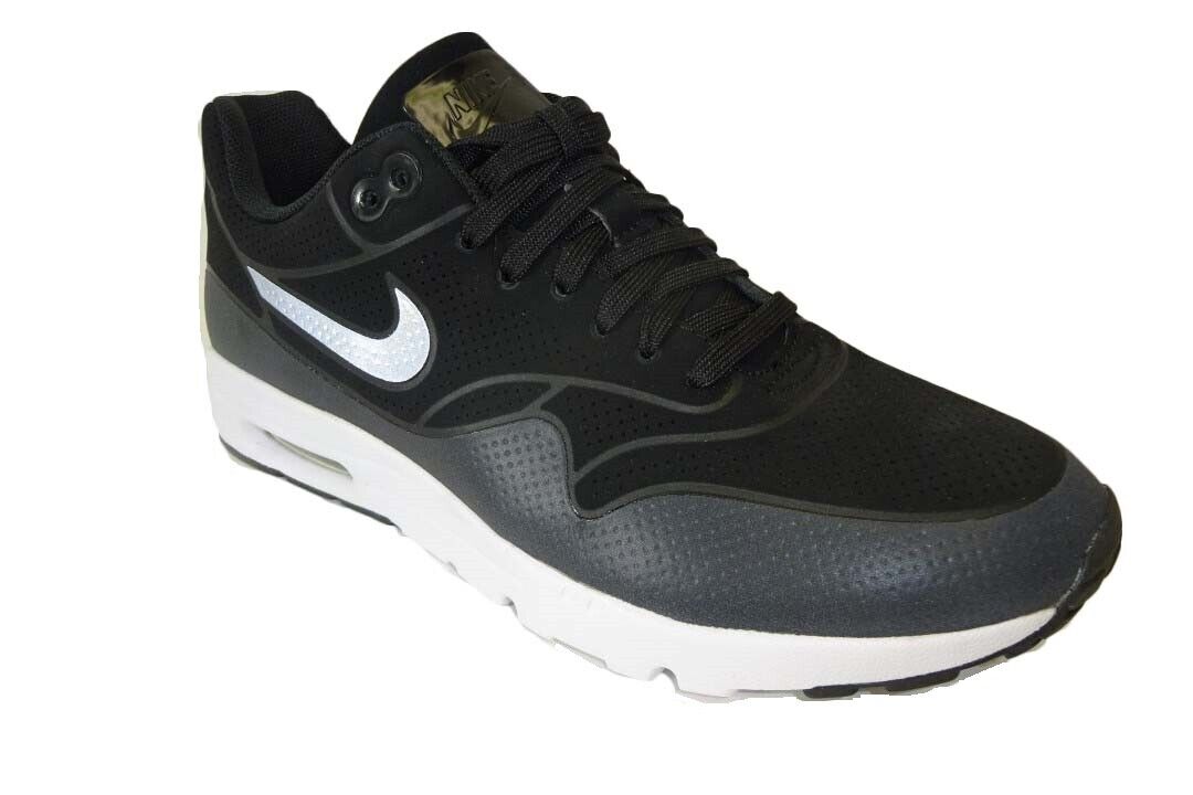 Nike Women's Air Max 1 Ultra Moire Black -Metallic Silver-White Running  Shoe 8 for sale online