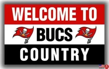 Tampa Bay Buccaneers Welcome to BUCS Country 3 x 5 Flag 3x5 Banner USA Man Cave