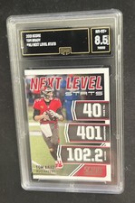 2021 Score Next Level Stats #NL1 Tom Brady GMA 8.5 NM-MT+ Graded SP Insert