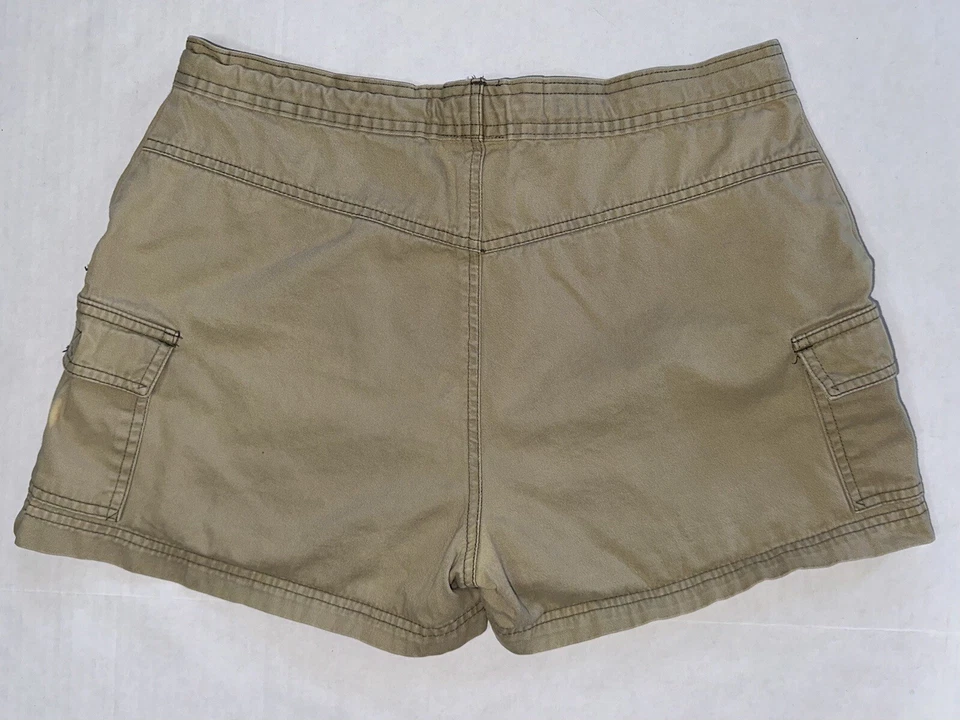 Pantalones Cortos Arizona Jean Co Para Mujer Jr Talla 7 Verde Años 90’s Vintage Carga Pantalones Cortos Y2K Foto 2 de 4