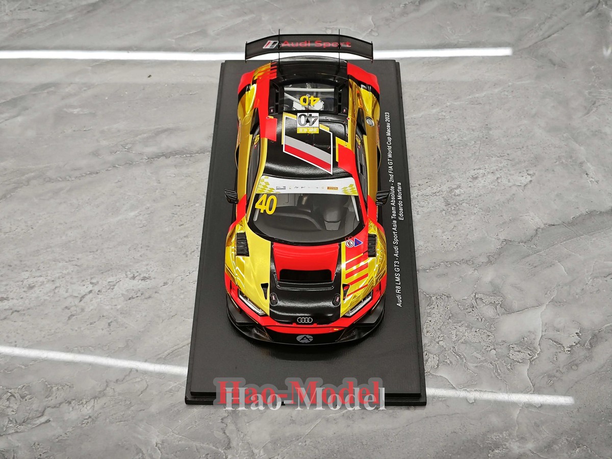 Spark 1:18 Le Mans Audi R8 LMS GT3 2023 Resin Diecast Model Car