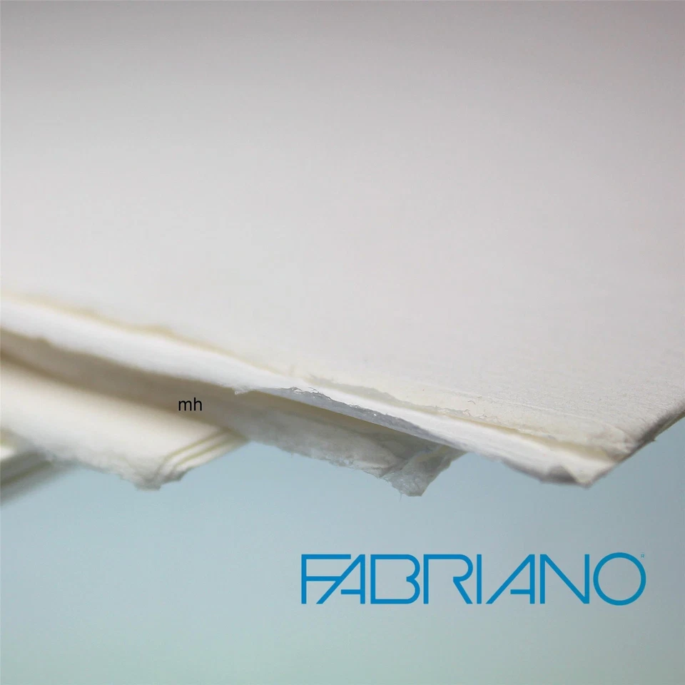 Fabriano 5 watercolour paper sheets 300gsm Hot Press Cold Press 50% cotton paper
