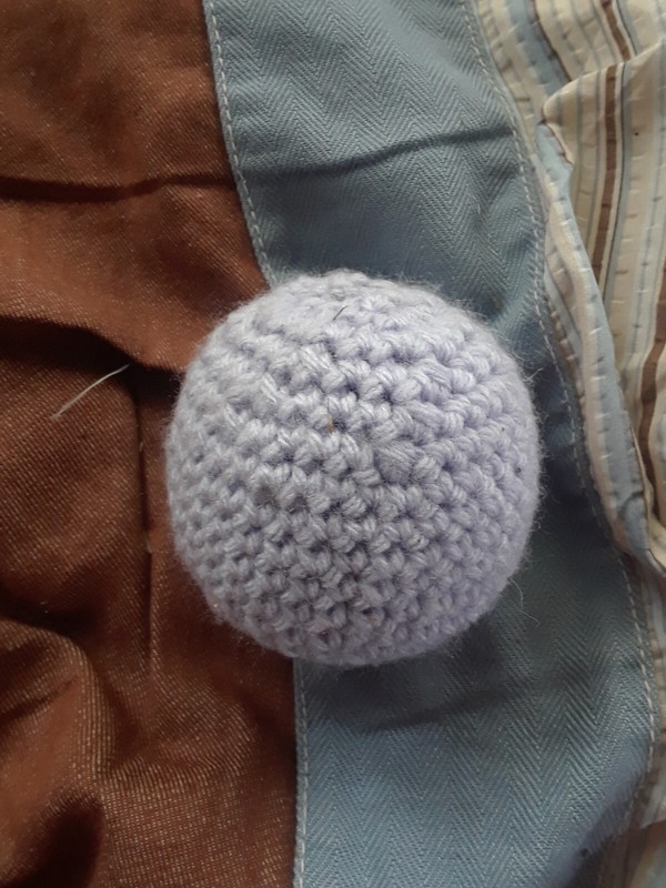 Light Purple Handmade Amigurumi Crocheted Ball