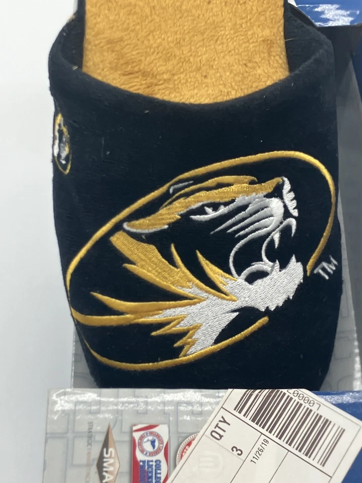NCAA Missouri Tigers Big Logo Slide Slippers Extra Large by FOCO - Image 2 of 4