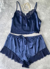 NEW Glossy Secret Satin Camisole & Tap panty Set 3X Sleep Lingerie Lounge