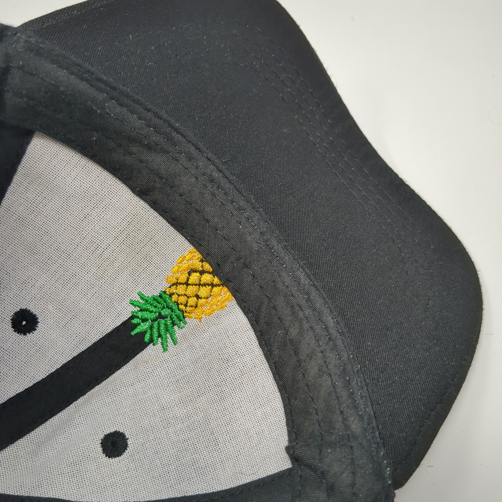 Pineapple Strapback Baseball Cap Black OS Adjusta… - image 8
