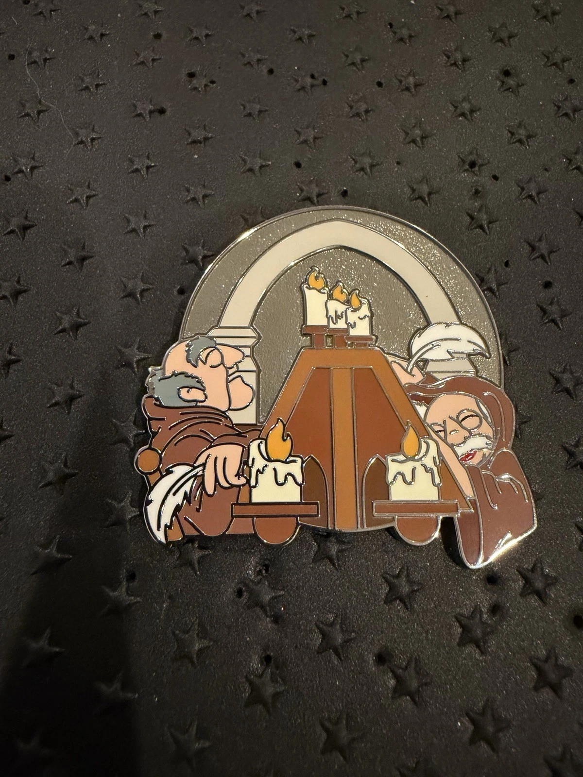 2026 Disney WDW Muppets Park Day Mystery LR Statler Waldorf Spaceship Earth Pin