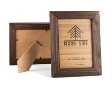 Rustic Wooden Picture Frames 3.5x5 Inch - Set of 2-100 Natural Solid Eco Woo...