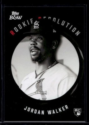 2023 Topps Black & White Jordan Walker Cardinals Rookie Resolution RC #RR7