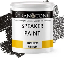 Speaker Paint Black 1 Gallon Texture Coating for Speaker Cabinets, Road Cases