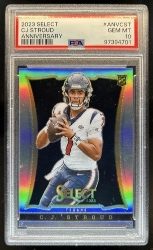 2023 Panini Select C.J. Stroud Anniversary RC Rookie #ANV-CST Texans PSA 10