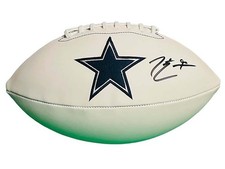 Demarcus Lawrence Signed Dallas Cowboys NFL Wilson Football JSA