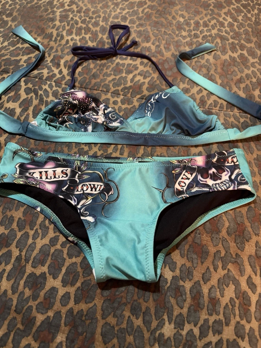 Ed Hardy Blue Swimwear for Women for sale | eBay
