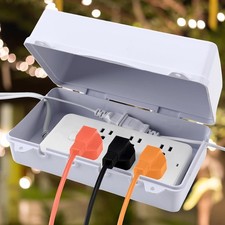 Large Outdoor Electrical Box Waterproof Extension Cord Covers White
