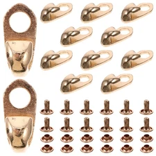 20 Pcs Boot Buckle Metal Shoe Lace Locking Clips Hooks for Outdoor Shoes