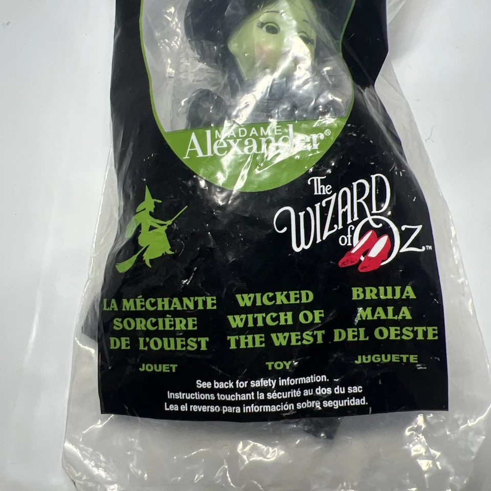 WICKED WITCH Mcdonald’s 2008 Madame Alexander Wizard Of Oz Figure UNOPENED - image 4 of 4
