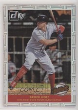 2019 Panini Donruss Highlights Vector Brock Holt #H11 ix8