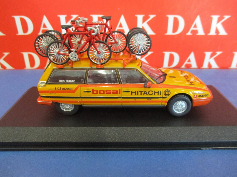 Die cast 1/43 Modellino Auto Citroen CX Break Hitachi Eddy Merckx 1986 - Immagine 4 di 4
