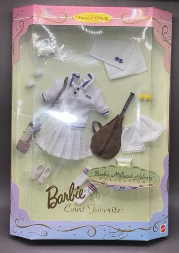 Vintage 1997 Barbie Millicent Roberts Court Favorite Tennis Set MIB NRFP