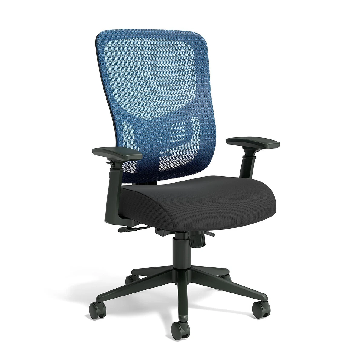 Union Scale FlexFit Kroy Mesh Back Fabric Task Chair Blue 2 Pack UN59524 CCVS
